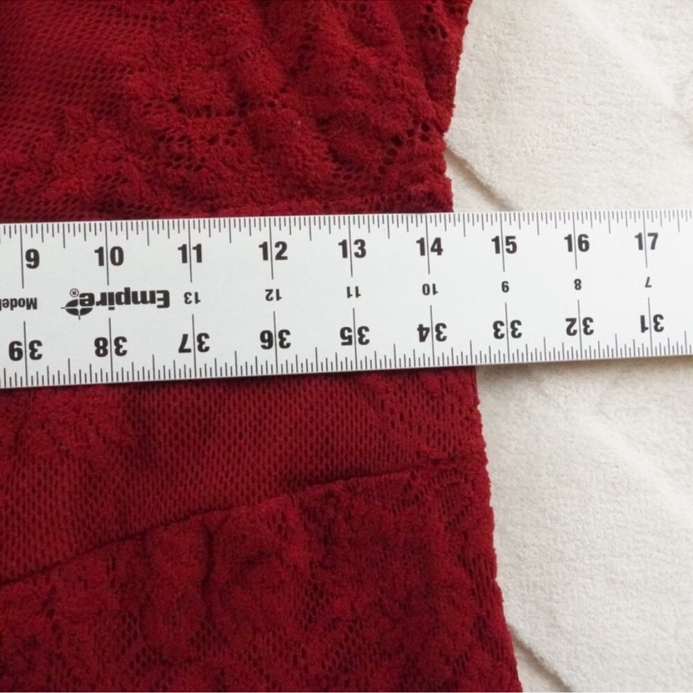 HARPER LACE HALTER MINIDRESS IN RED size large!! - Picture 11 of 16